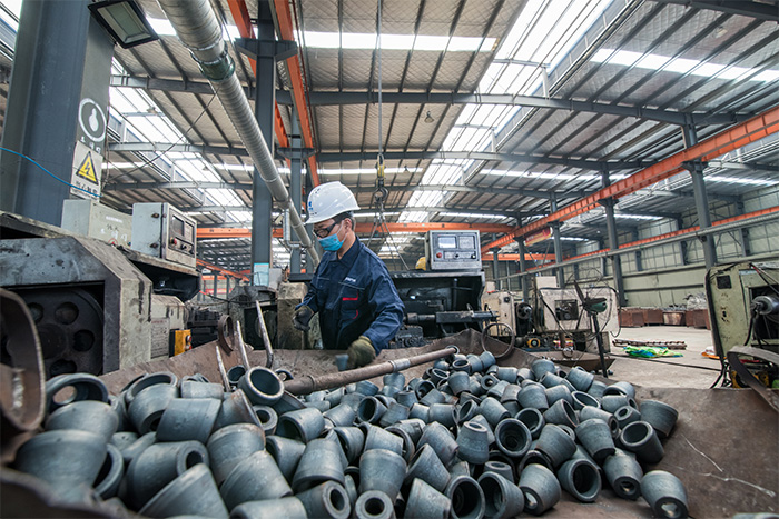 丰台网架配件-锥头加工车间